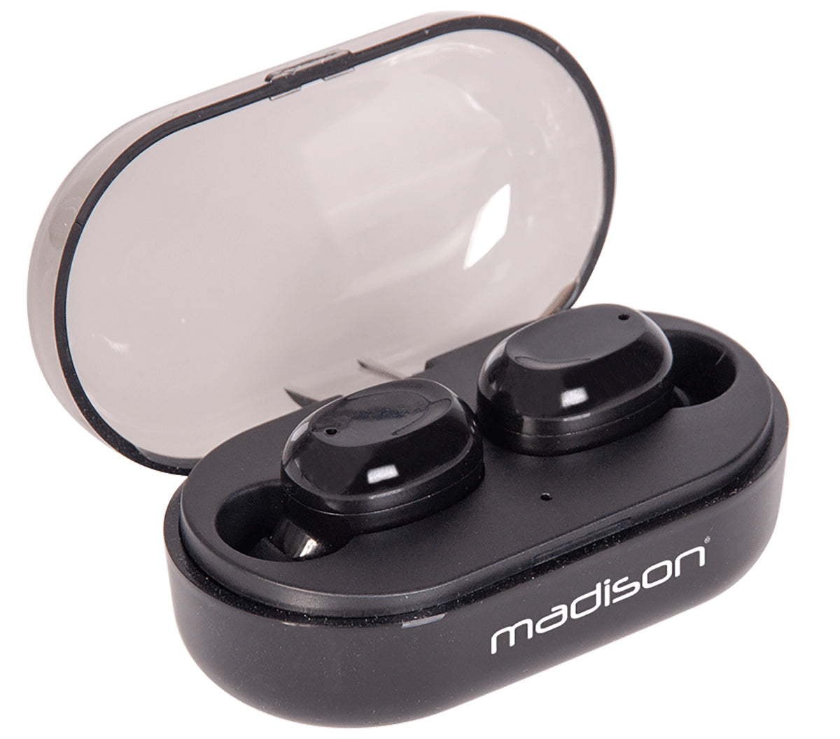 Bluetooth Earphones in a portable charging box