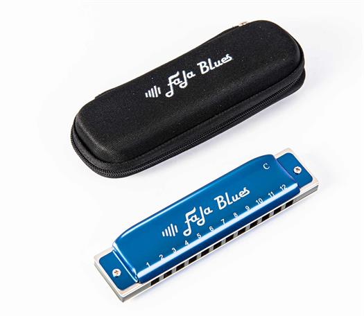 Easttop Fala 12 Löcher Blues Harp mit Alu. Kamm - C Ton