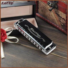 Easttop T008 Blues Harp harmonikas (F, Silber)
