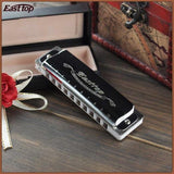 Easttop T008 Blues Harp harmonikas (F, Silber)
