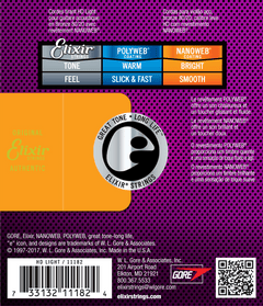 Elixir Nanoweb Bronze 80/20 Gitarrensaiten (HD Light, 13-53)