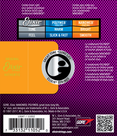 Elixir Nanoweb Bronze 80/20 Gitarrensaiten (Light, 12-53)