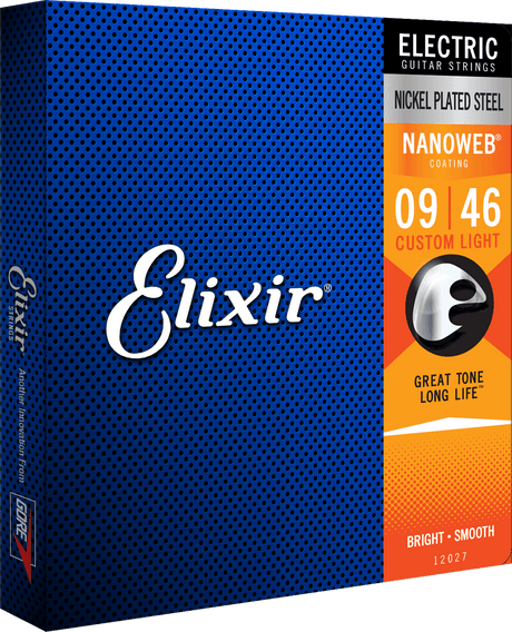 Elixir Nanoweb Gitarrensaiten (Custom Light, 09-46)