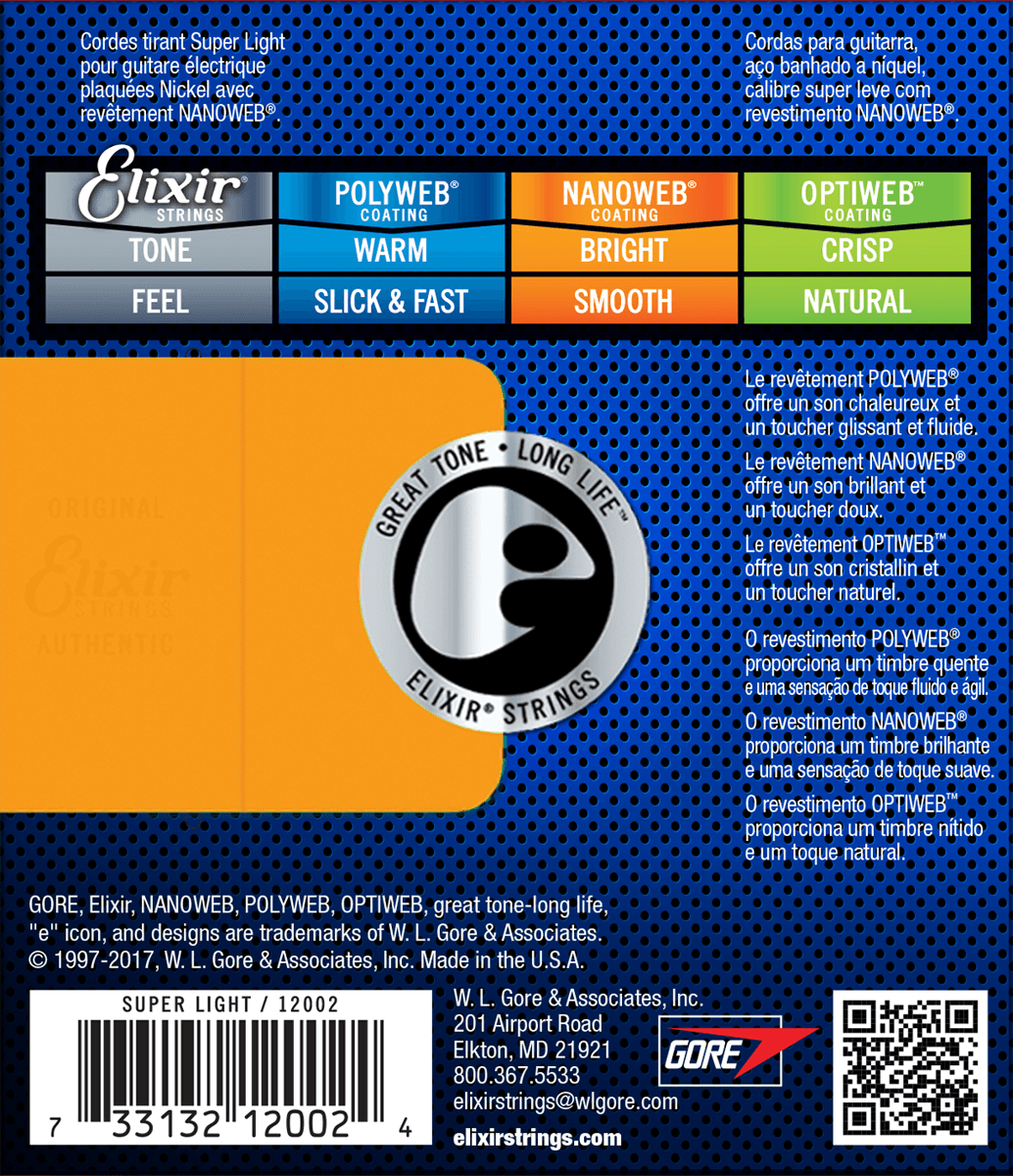 Elixir Nanoweb Gitarrensaiten (Super Light, 09-42)