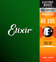 Elixir Nanoweb Nickel Basssaiten (Medium, 45-105)