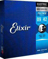 Elixir Polyweb Guitar Strings (Super Light 09-42)