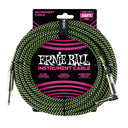 Ernie Ball 6066 Gitarren Kabel (Schwarz, Grün, 7,5m)