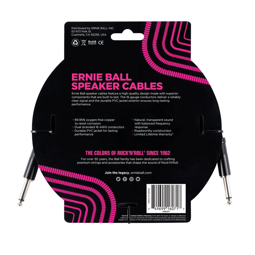 Ernie Ball 6071 Gitarren Kabel (90cm)