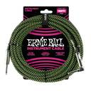 Ernie Ball 6077 Gitarren Kabel (Schwarz, Grün, 3m)
