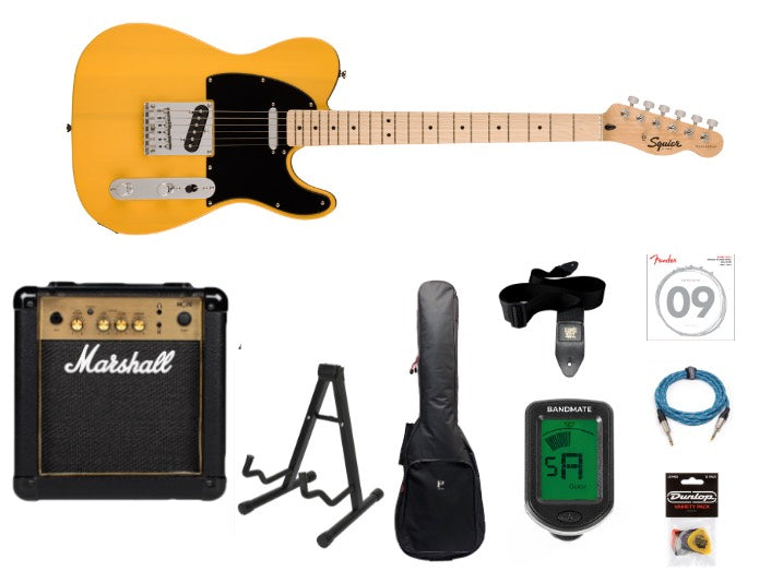 Fender Squier Sonic Telecaster Starterpaket (Butterscotch Blonde)