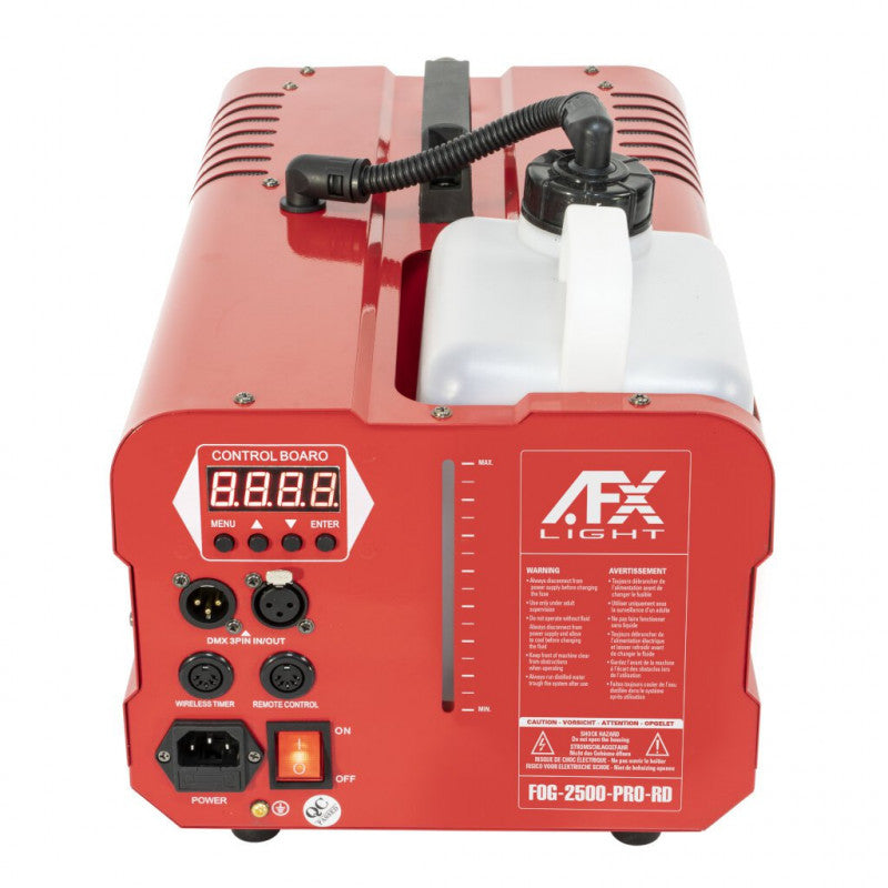 AFX FOG 2500 Nebelmaschine (2500W, Rot) Bundle