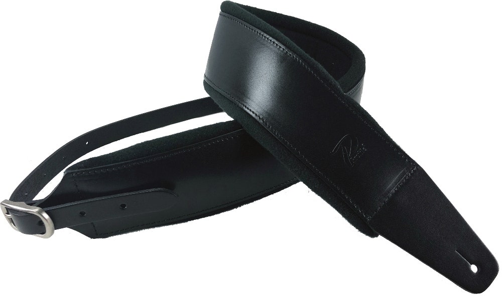 Profile FPB01 Pro Italian Leather Gitarren Gurt - Black
