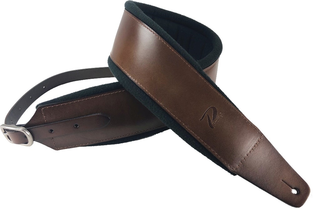 Profile FPB02 Pro Italian Leather Gitarren Gurt - Dark Tan