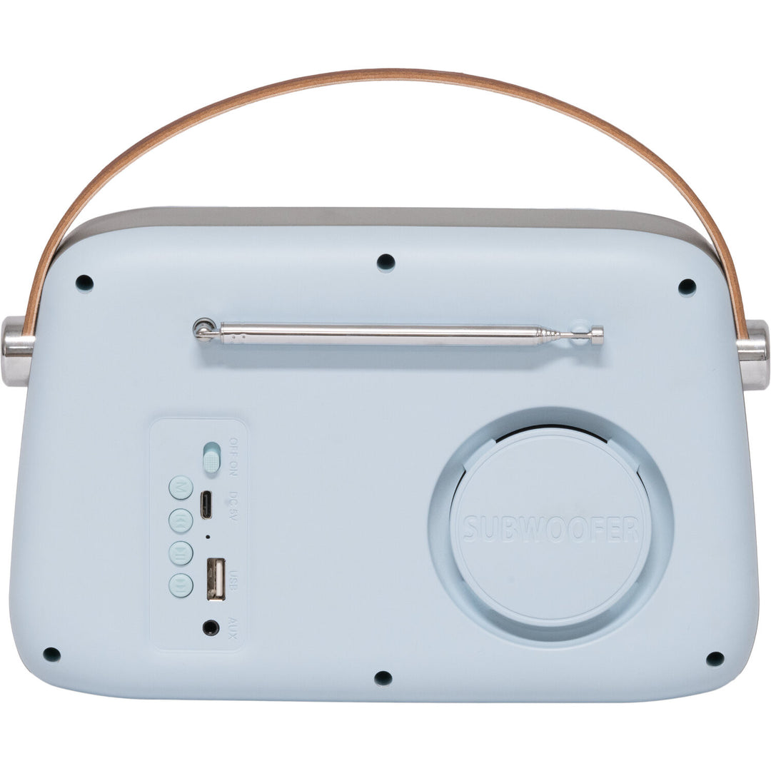 Madison Retro Radio mit Bluetooth, FM und DAB (Hellblau)