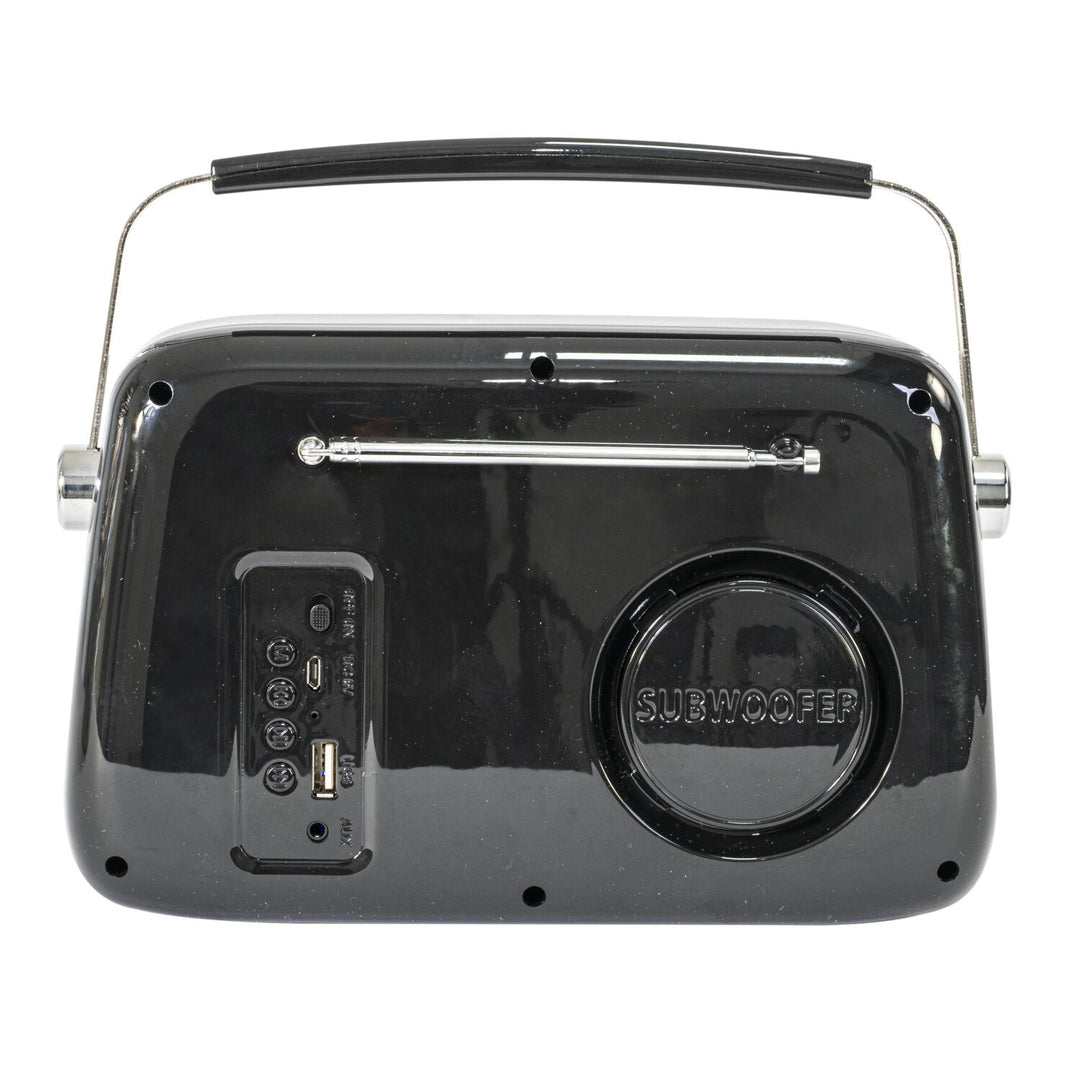Madison Retro Radio m. Bluetooth und FM (Schwarz)