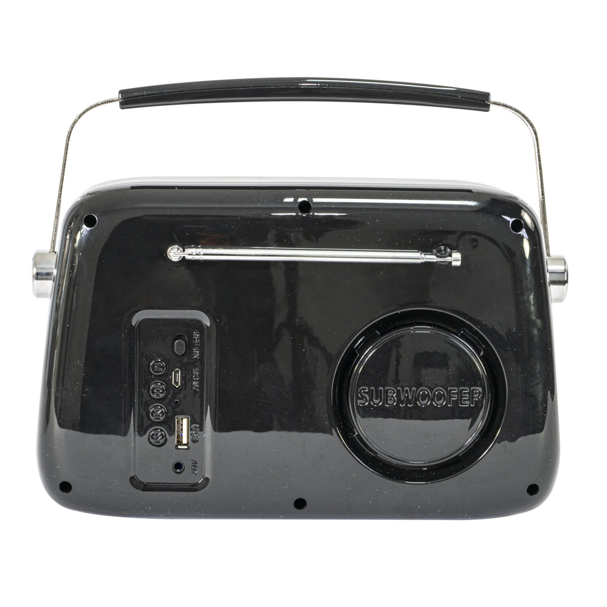 Madison Retro Radio mit Bluetooth und FM (Schwarz)