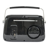 Madison Retro Radio mit Bluetooth und FM (Schwarz)