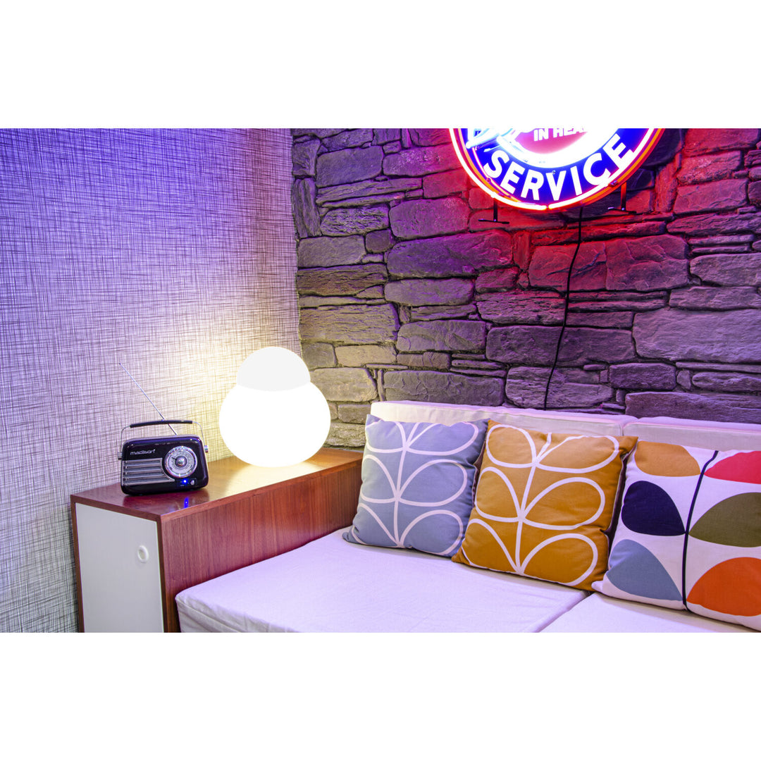 Madison Retro Radio m. Bluetooth und FM (Schwarz)