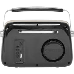 Madison Retro Radio mit Bluetooth, FM und DAB (Schwarz)