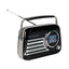 Madison Retro Radio mit Bluetooth, FM und DAB (Schwarz)