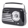 Madison Retro Radio mit Bluetooth und FM (Schwarz)