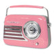 Madison Retro Radio m. Bluetooth und FM (Pink)