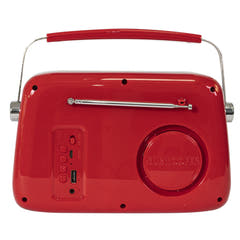 Madison Retro Radio m. Bluetooth und FM (Rot)