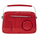 Madison Retro Radio mit Bluetooth und FM (Rot)