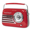 Madison Retro Radio mit Bluetooth und FM (Rot)