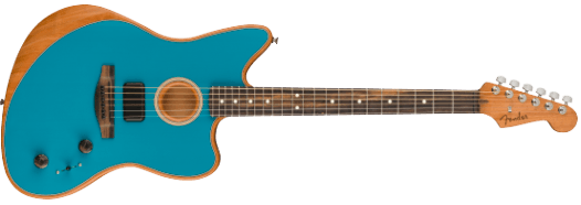 Fender American Acoustasonic Jazzmaster E-Gitarre (Ocean Turquoise)