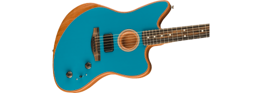 Fender American Acoustasonic Jazzmaster E-Gitarre (Ocean Turquoise)