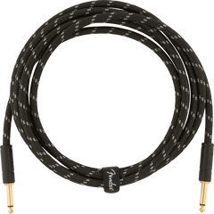 Fender Deluxe Gitarren Kabel (Black Tweed, 3m)