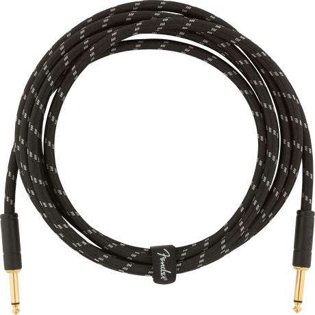 Fender Deluxe Gitarren Kabel (Black Tweed, 3m)
