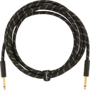 Fender Deluxe Gitarren Kabel (Black Tweed, 3m)