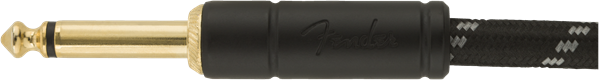 Fender Deluxe Gitarren Kabel Vinkelstik (Black Tweed, 3m)