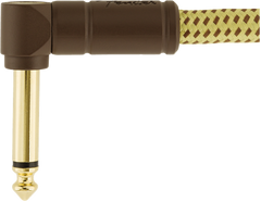 Fender Deluxe Gitarren Kabel Vinkelstik (Tweed, 3m)