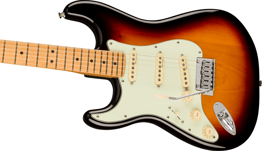 Fender Player Plus Stratocaster Linkshänder E-Gitarre (3-Color Sunburst)