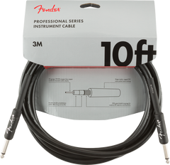 Fender Professional Gitarren Kabel (Schwarz, 3m)