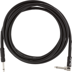 Fender Professional Gitarren Kabel Vinkelstik (Schwarz, 3m)