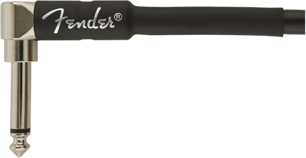 Fender Professional Gitarren Kabel Vinkelstik (Schwarz, 3m)