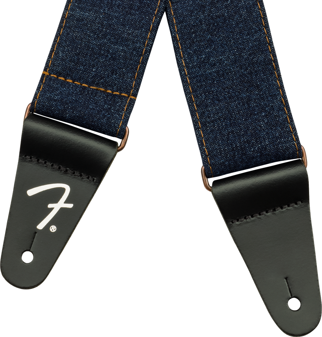 Fender x Wrangler Denim Gitarrenrem (Dark Indigo, 2")