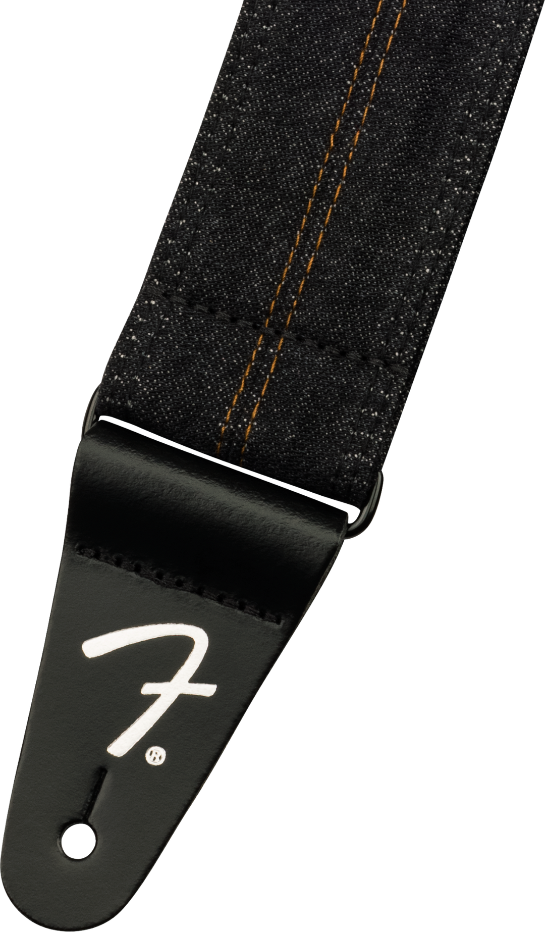 Fender x Wrangler Denim Gitarrenrem (Washed Black Stitch, 2")
