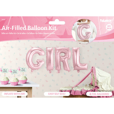 Folienballon Baby "Girl" (Pink)