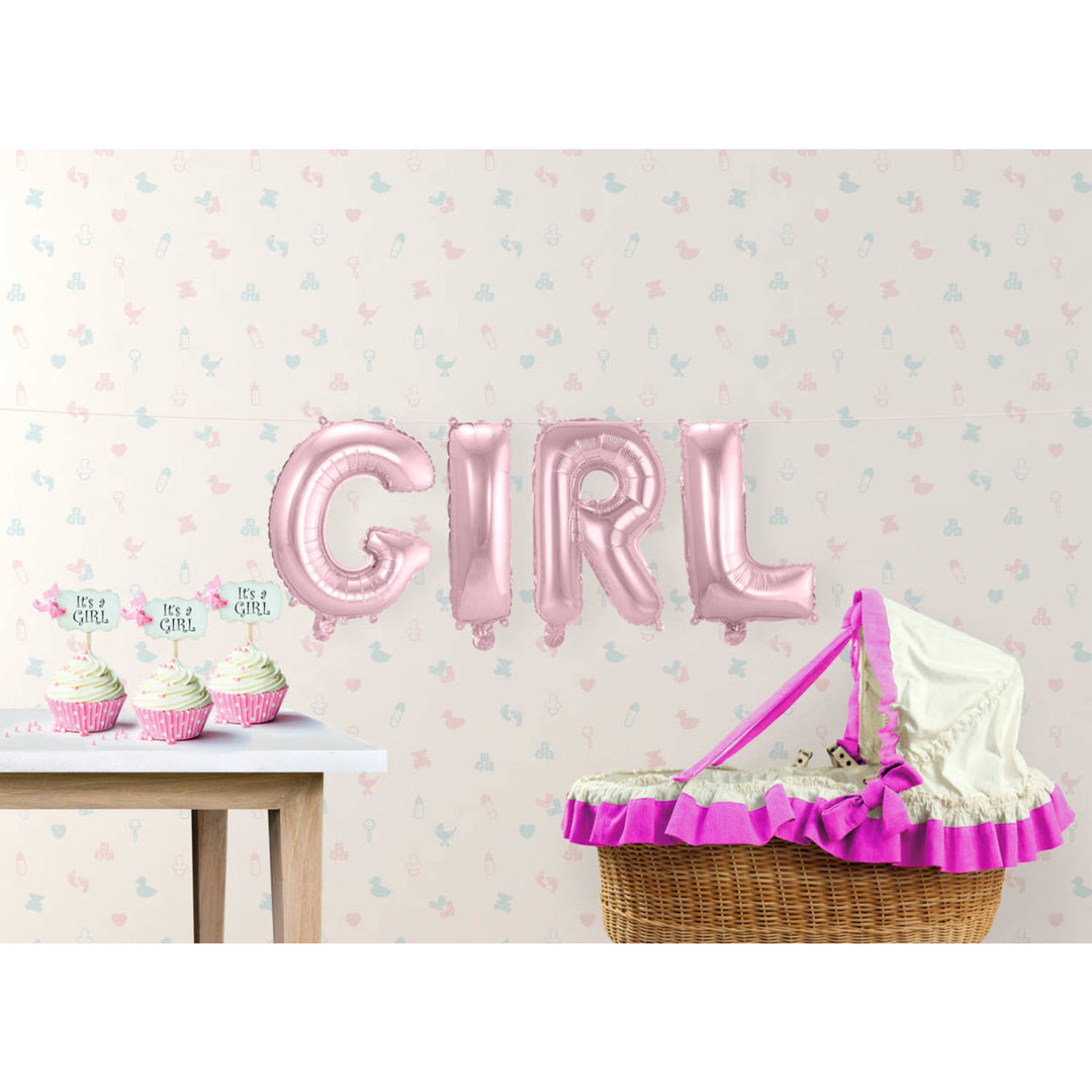 Folienballon Baby "Girl" (Pink)