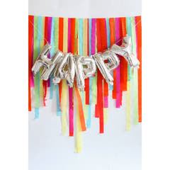 Folienballon 'Happy' (Silber, 36cm)