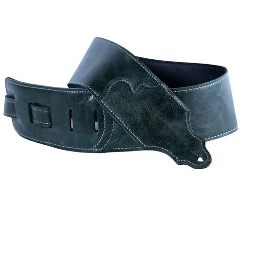 Franklin Jackson Hole Aged Leder Gitarrengurt - Smaragd