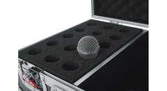 Gator G-TOUR M15 flightcase für 15 Mikrofone