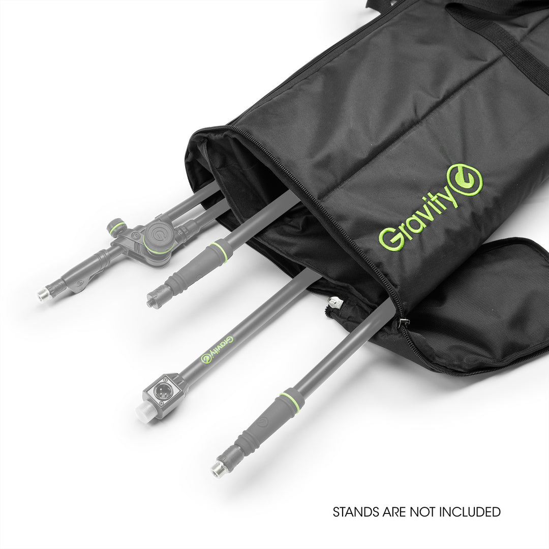 Gravity BG MS PB 4 B – Transporttasche für 4 Mikrofonständer mit Plattenfuß