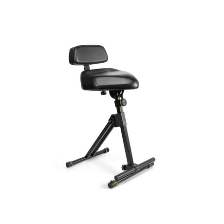 Gravity FM SEAT1 BR - Höhenverstellbarer Hocker mit Fuß- und Rückenlehne