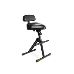 Gravity FM SEAT1 BR - Höhenverstellbarer Hocker mit Fuß- und Rückenlehne